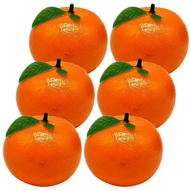 6pcs Artificial Oranges Foam Simulation Fake Fruit for Photography Props