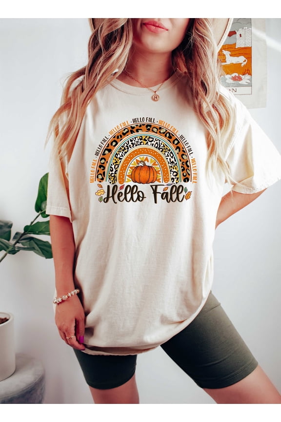 fall rainbow Sweashirt,Its Fall Yall,Fall T-Shirt for Women, Pumpkin Shirt, Fall Crewneck