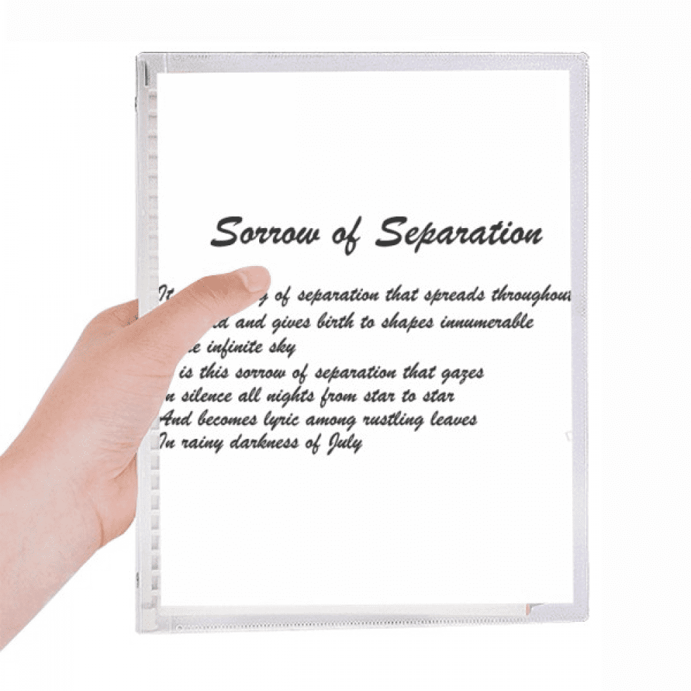 famous poetry sorrow of separation notebook loose diary refillable journal statiry