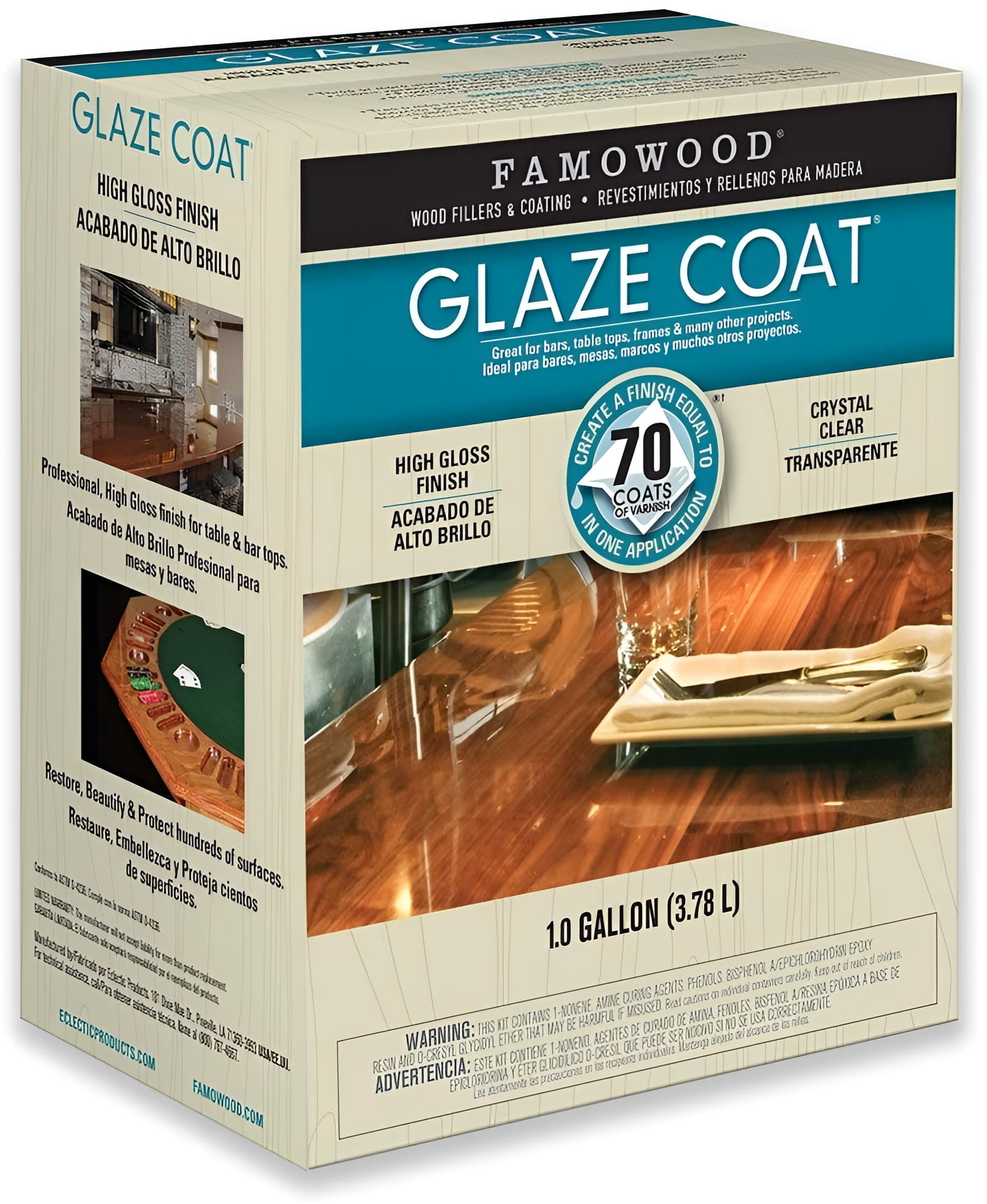 famowood Glaze Coat High Gloss Epoxy Coating, 1 gal