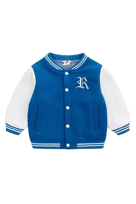 Baby Boy Baseball Coat Toddler Casual Sports Jackets Cotton Outerwear