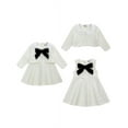 thumbnail image 1 of famuka Little Girl Tweed Suit Kids 2PCS Sleeveless Dress + Coat Winter Party Dress Outfit, 1 of 10