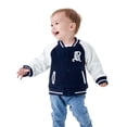 thumbnail image 1 of famuka Little Kid Baseball Jacket Warm Cotton Outerwear Toddler Boy Girl Coats, 1 of 10