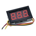 fankhu 0.56IN LED Digital Voltage Meter 2 Wire Volt Instrument Tool DC