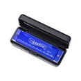 thumbnail image 1 of fankhu 10 Hole 20 Tone Harmonica Portable Harmonica Adults Children Gift (Blue), 1 of 8