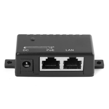 fankhu 100Mbps POE DC Power Over Ethernet RJ45 POE Injector Splitter Wall Adapter