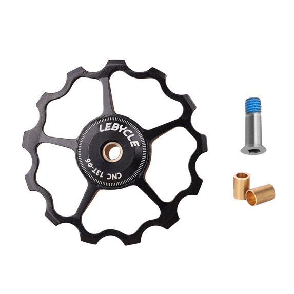 fankhu 11T 13T Aluminum Alloy MTB Bicycle Rear Derailleur Jockey Wheel Bike Guide Roller Idler Bicycle Guide Wheel Pulley Mountain Bike Accessories