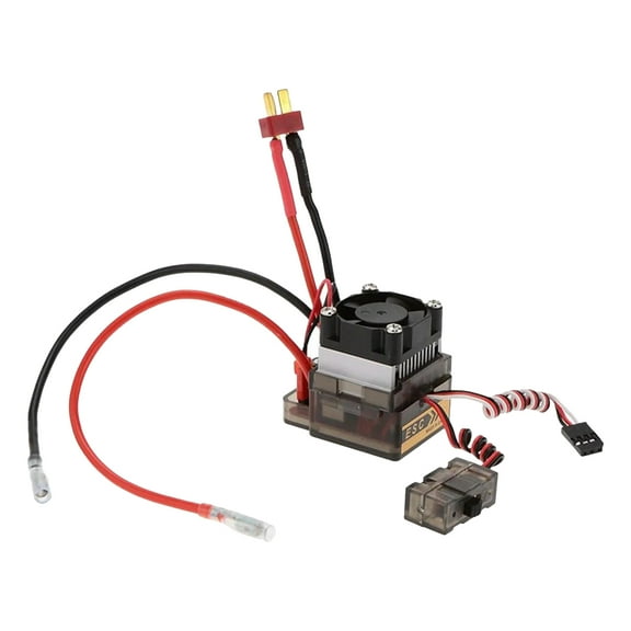 fankhu 2-4S Brushed ESC Speed Controller for 1/8 1/10 RC Off-Road Monster Truck