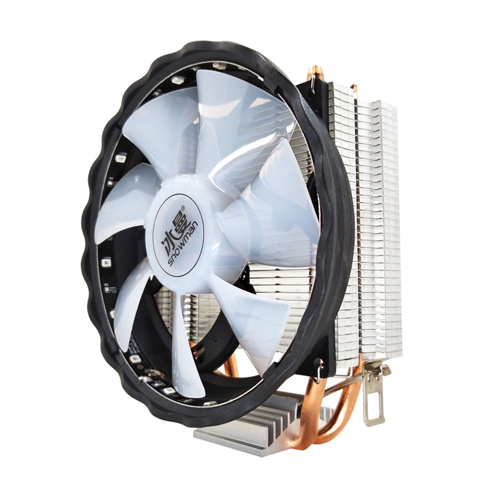 fankhu 2 Heat Pipes CPU Cooler PC Radiator for Intel LGA (4 Pin No ...