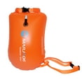thumbnail image 1 of fankhu 20L Waterproof Bag PVC Inflatable Swim Float Bag for Boating (Vibrant Orange), 1 of 9