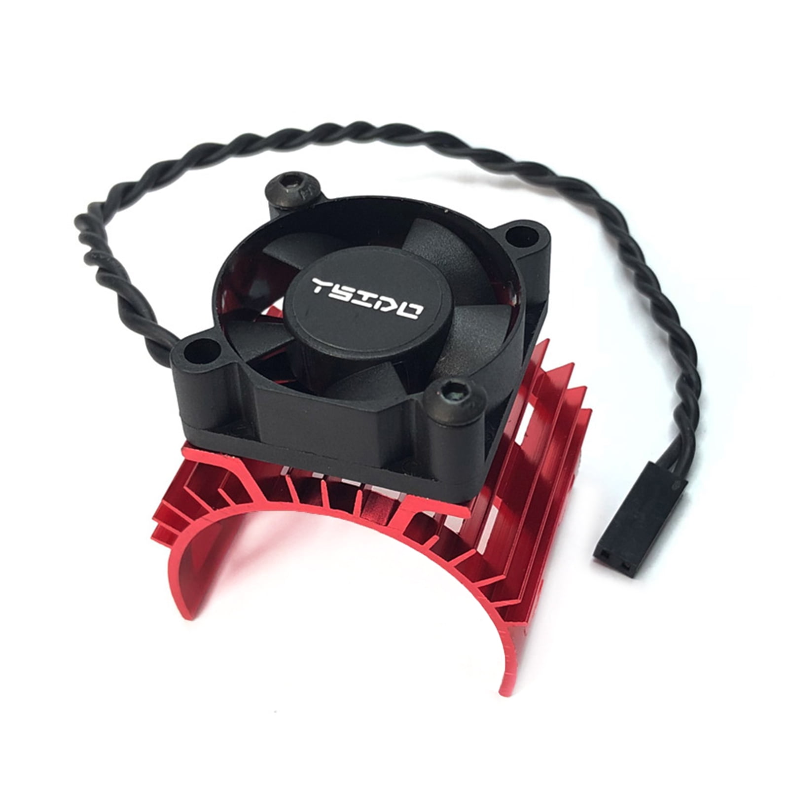 Radiateur Moteur 42mm + Ventilateur LED 30x30mm Pour Voiture RC 1/10 Et 1/8, Couleur Bleue