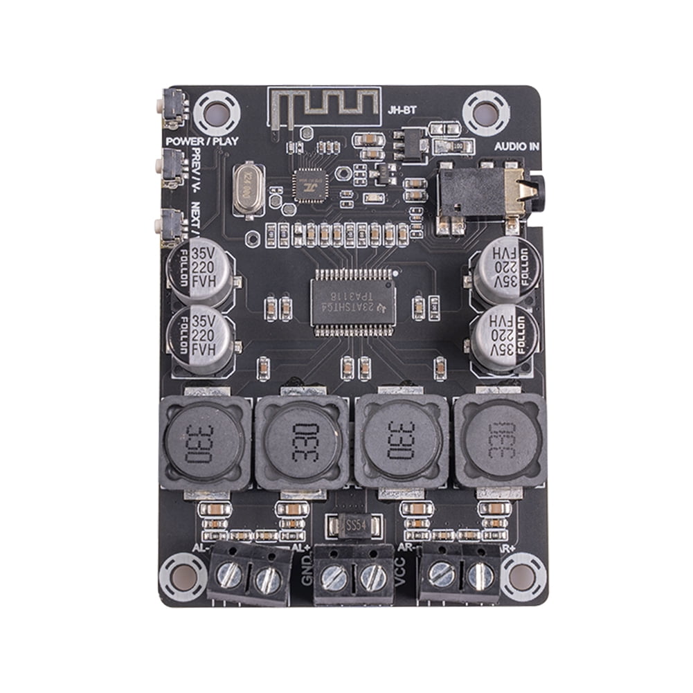 fankhu 2x45W Power Amplifier Board 3.5mm Stereo 12V 24V Power Amplifier