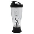 thumbnail image 1 of fankhu 350ml Automatic Protein Shaker Bottle Portable Cup for Protein Shakes (Black), 1 of 9