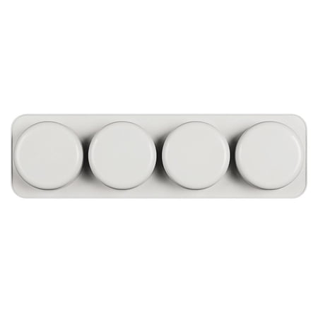 fankhu 4-grids DIY Silicone Soap Mold for Handmade Soap Making Forms Mould (Round)