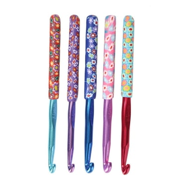 fankhu 5Pcs Crochet Hooks 6.5mm To 10mm Knitting Needles Crochet Needles for Yarn Craft