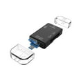 fankhu 6 IN 1 USB/Micro USB/Type C To SD TF Card Reader USB 3.0 OTG