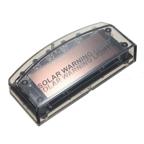 fankhu 6 LED Car Dummy Alarm Warning Light Solar Car Anti-theft Fake Security Lights