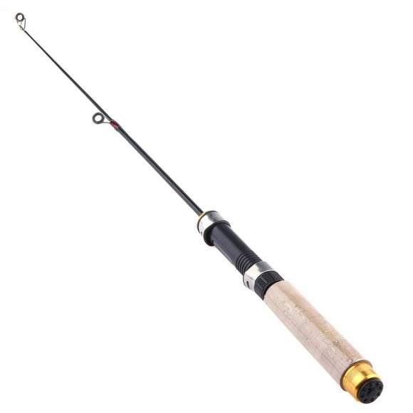 fankhu 60cm Portable Telescopic Winter Ice Fishing Fish Rod Spinning Cast Tackle