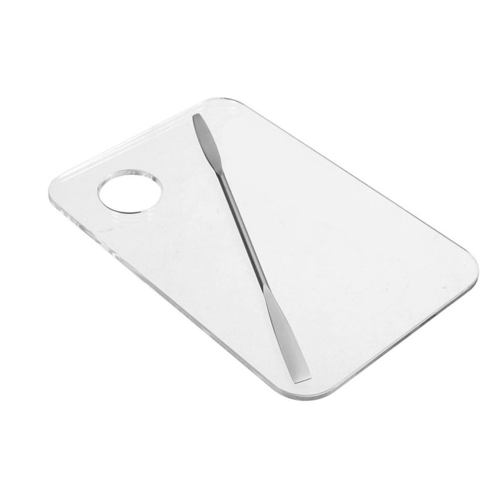 fankhu Acrylic Clear Makeup Palette Polish Gel Oil Painting Board w