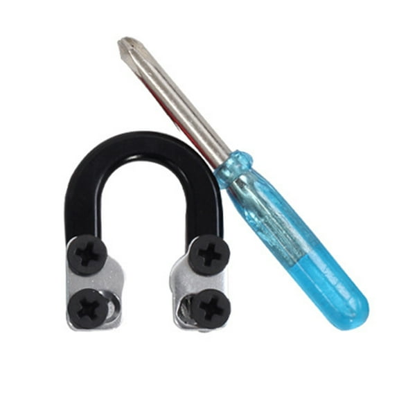 fankhu Archery Metal D Loop U Nock Compound Rope Release Bow D Ring with Wrench (Black)