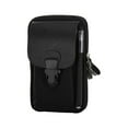 thumbnail image 1 of fankhu Canvas Men Waist Bag Casual Phone Purse Travel Zipper Belt Pouch (Black), 1 of 9