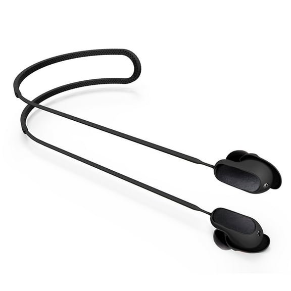 fankhu Earphone Cord Anti-Lost Neck Rope Strap for Bose QuietComfort Earbuds II (Black)