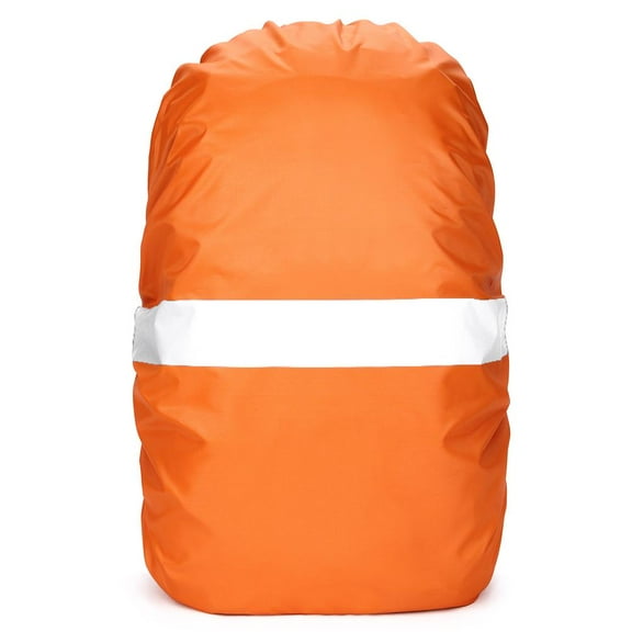 fankhu Hi-Visibility Backpack Rain Cover Waterproof with Reflective Strip (Orange)