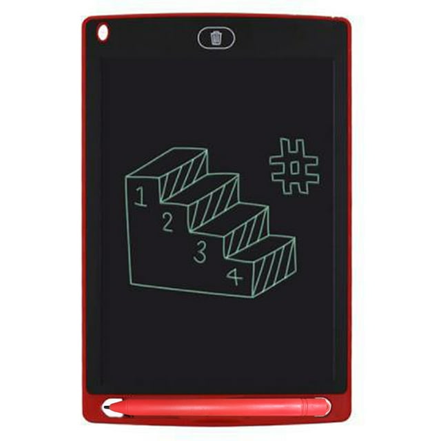 fankhu LCD Writing Tablet LCD Display Tablet with Pen 8.5 Inch (Red