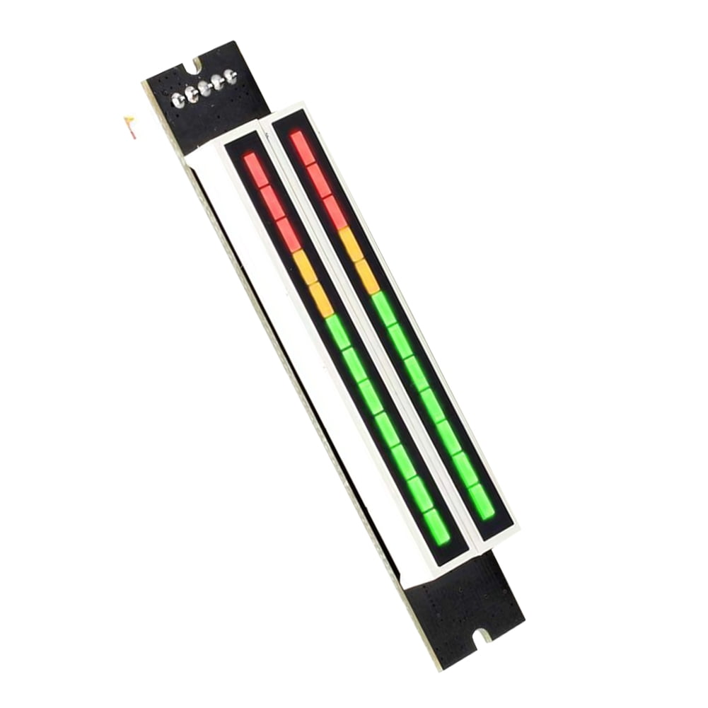 fankhu Mini Dual 12 Stereo Level Indicator Lamps Board Real Time Mode