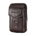 thumbnail image 1 of fankhu Multi-function Men PU Waist Bags Phone Wallet Belt Bum Pouch (Coffee 2), 1 of 7
