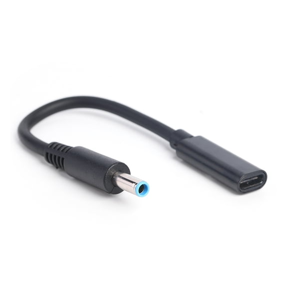 fankhu PD USB Type C Female to 4.5x3.0mm DC Jack Laptop Charger Adapter for HP