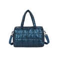 thumbnail image 1 of fankhu Retro Quilted Lattice Shoulder Bags Women Large Nylon Crossbody Bag (Blue), 1 of 1