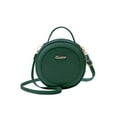 thumbnail image 1 of fankhu Retro Women Alligator PU Crossbody Bag Fashion Female Small Round Purse Simple Shoulder Handbag, 1 of 7