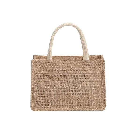 fankhu Reusable Tote Bags Durable Beach Shopping Handbag Vintage Gift Bags with Handle for Grocery Crafts Birthday Parties