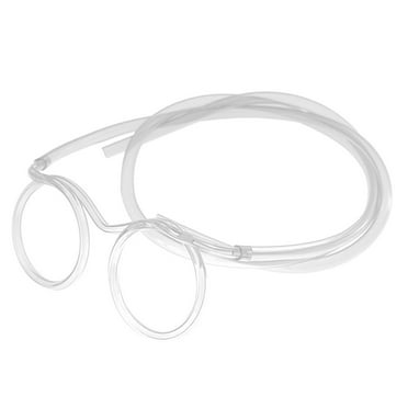 fankhu Silly Straw Glasses Reusable Fun Loop Drinking Straw Eye Glasses Plastic Flexible Soft Drink Eyeglasses for Kids Party Annual Meeting Parties Birthday