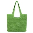 thumbnail image 1 of fankhu Summer Beach Bags Large Capacity Ladies Woven Bag Fashion Casual Purses (Green), 1 of 9