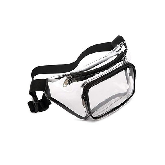 fankhu Unisex Clear Bum Bag PVC Versatile Waist Pouch Waterproof Outdoor Concerts Purse