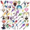 thumbnail image 1 of fantasy Magic Wand Theme Stickers, Waterproof Magic Wand Theme Sticker for Water Bottle Laptop Phone Cases Planner Skateboard Luggage Helmet Party Favor Decor, Ideal for Adults Teens Teacher Rewards, 1 of 9
