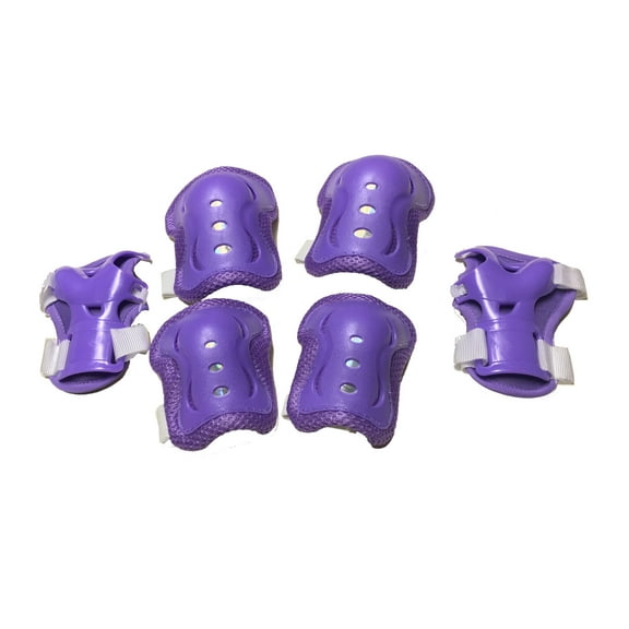 fantasycart Kid's Roller Blading Wrist Elbow Knee Pads Blades Guard in purple