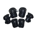 thumbnail image 1 of fantasycart Youth Roller Blading Wrist Elbow Knee Pads Blades Guard in Black, 1 of 1
