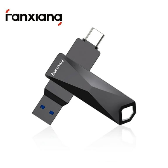 fanxiang 64GB Flash Drive Memory Stick, UP to 400MB/s, Dual Drive 2 in 1 OTG Type-C/USB 3.1 Flash Drive for All Android Phone,MacBook/Pro