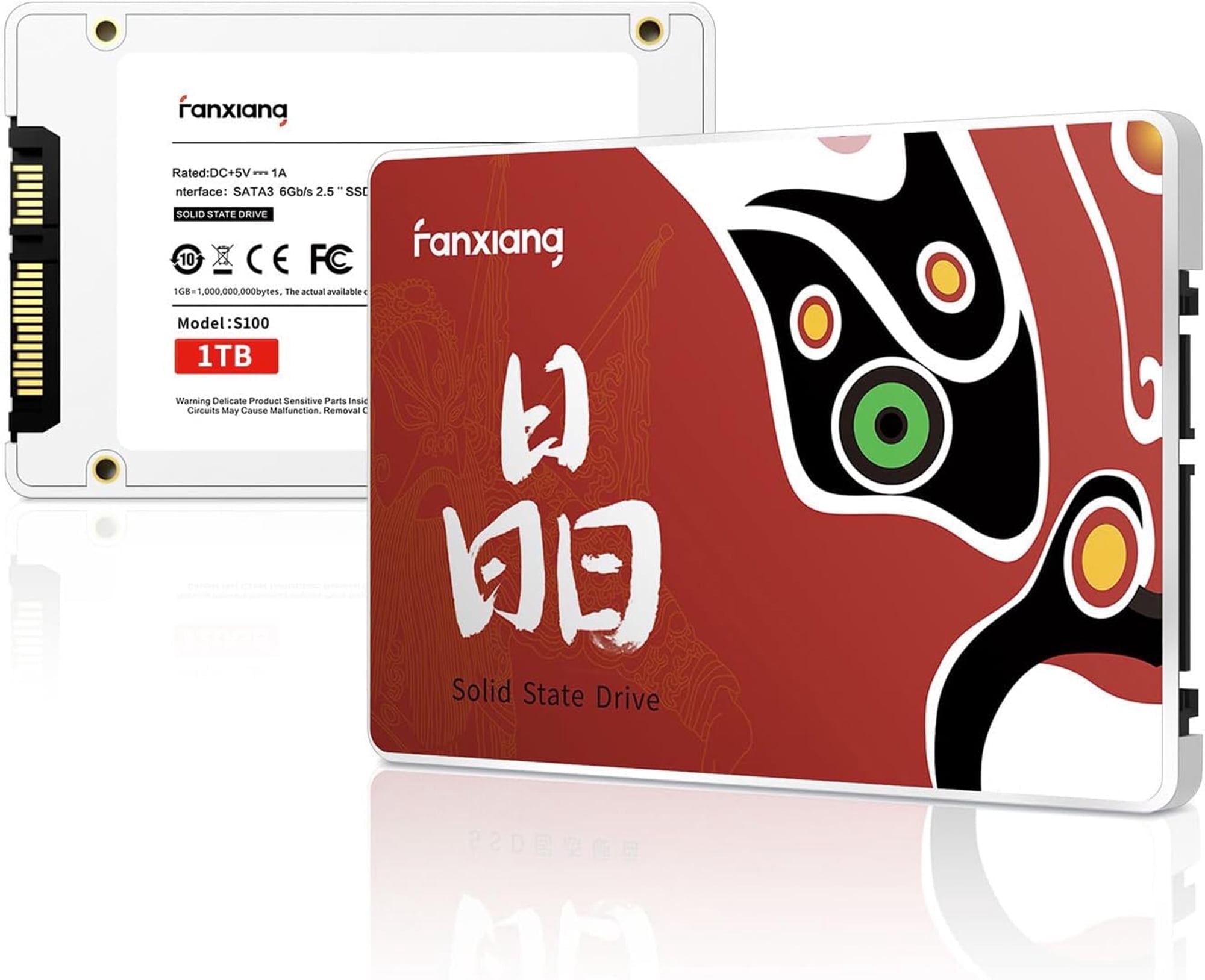 fanxiang S100 128GB SSD SATA III 2.5" Internal Hard Drive, up to 550MB/sec, Compatible with Laptop and PC