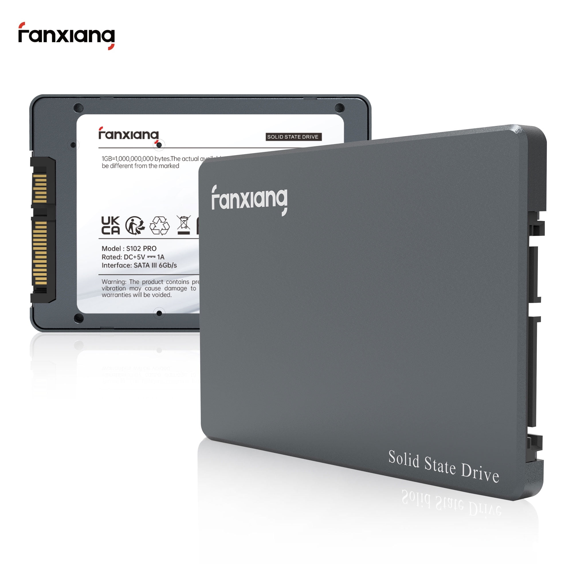 fanxiang S102 Pro 500GB 2.5" SSD Internal Hard Drive, SATA III 6Gb/s