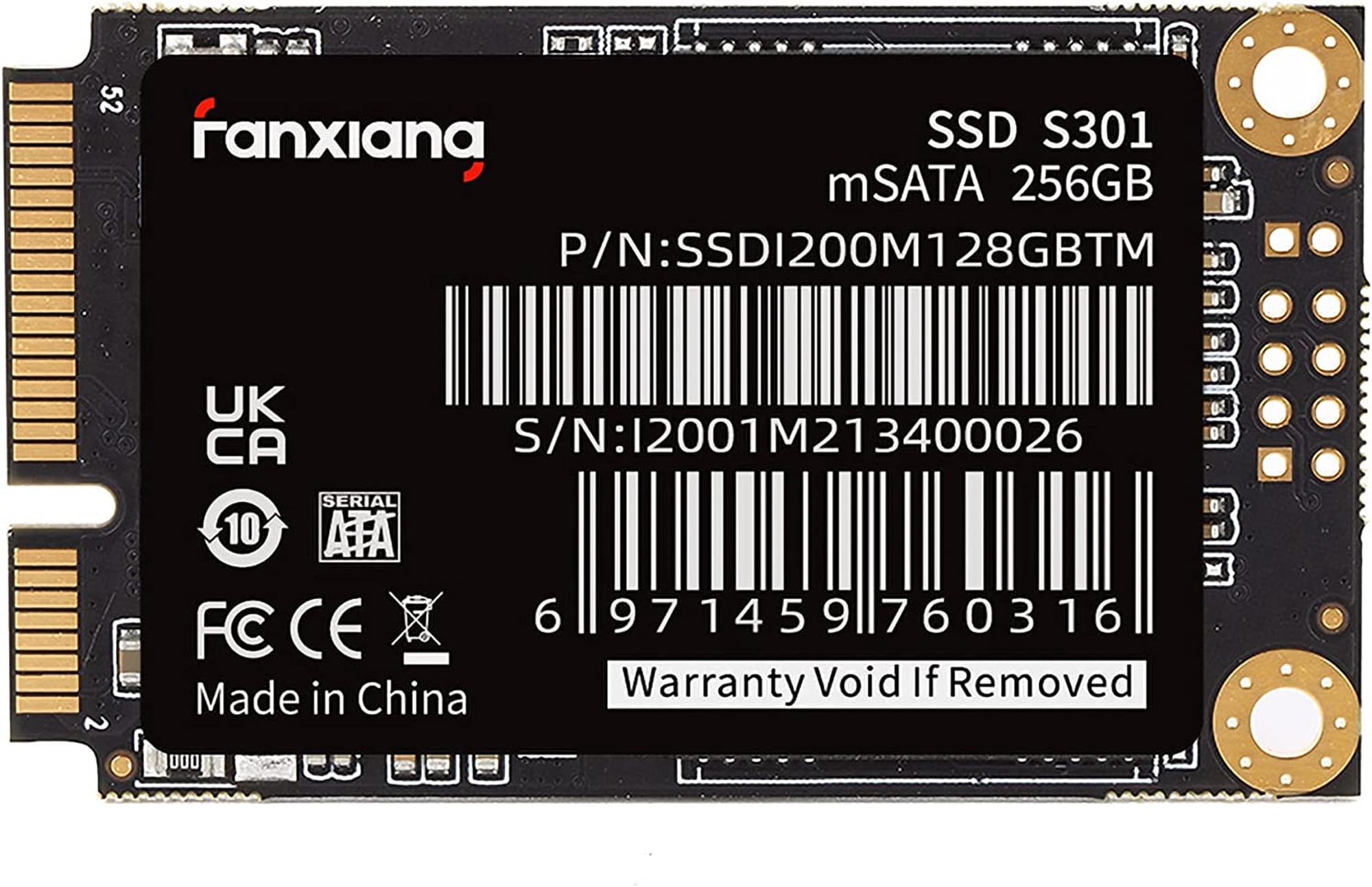 Kontrovers Anklage liner fanxiang S301 256GB, 2.5 SSD, mSATA SSD Mini SATA III 6Gb/s Internal Solid  State Drive, 3D NAND,Compatible with Ultrabook Desktop PC Laptop -  Walmart.com