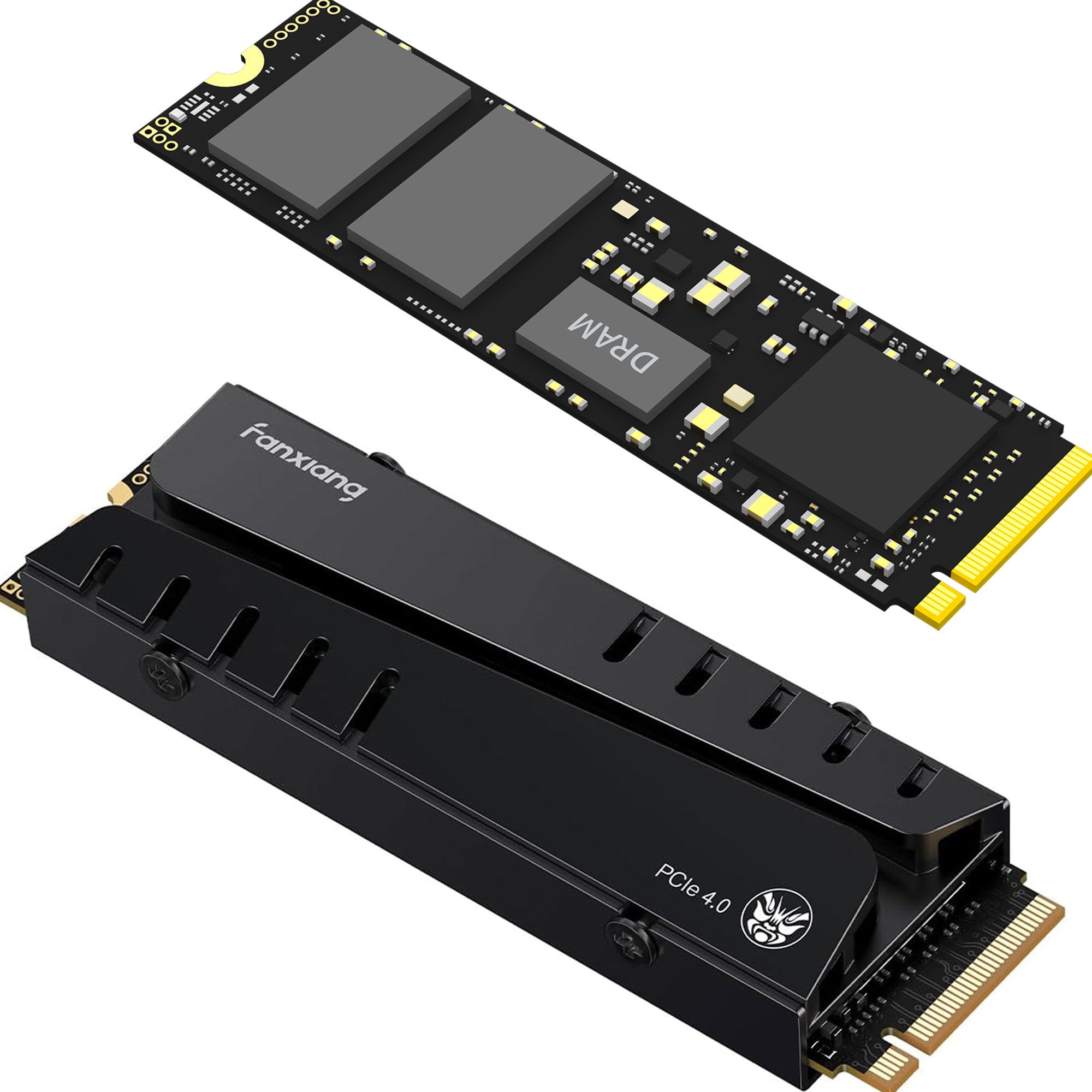 Kingston SFYRDK/2000G Fury Renegade 2TB PCIe Gen 4 NVMe M.2 Internal Gaming  SSD with Heat Sink, PS5 Ready