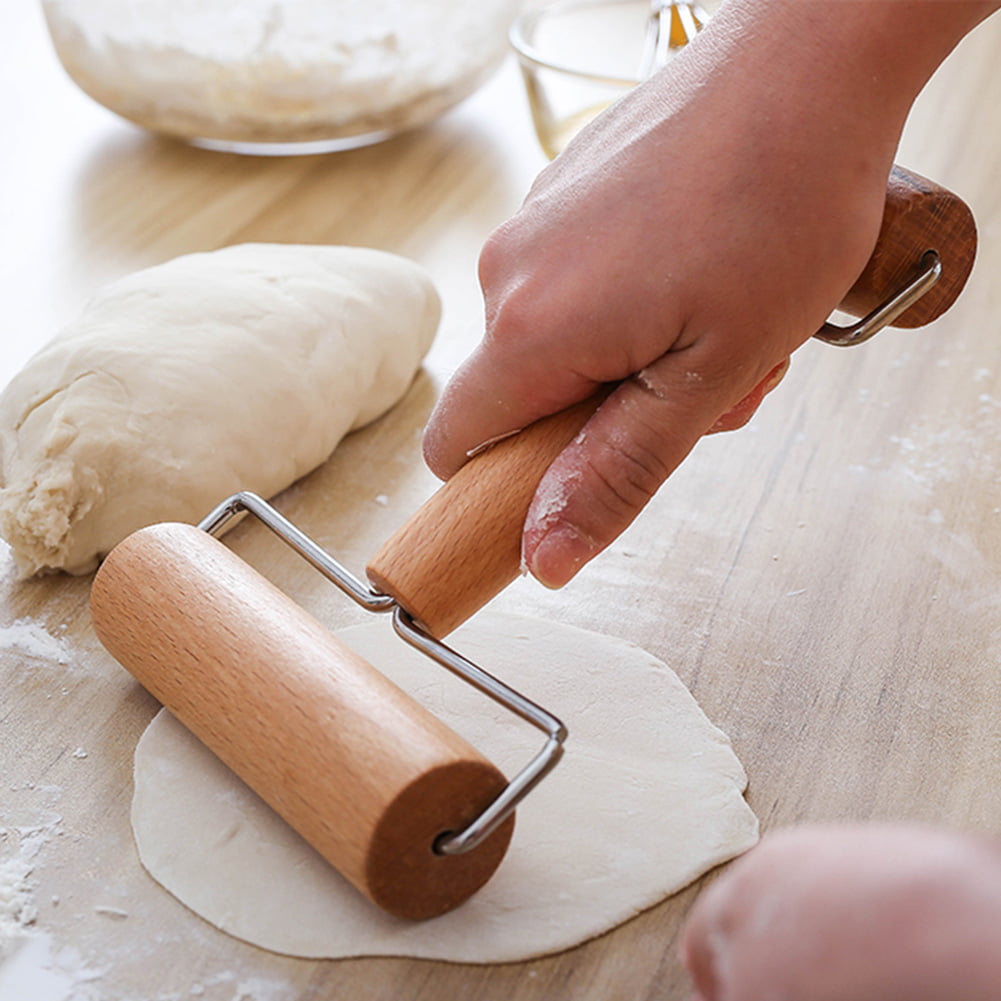Kyraton Rolling Pin for Baking, Wood Dough French Rolling Pins Pizza Dough  Roller, Dumpling Pin Pie Cookie Rolling Pins ((7.9+15.75 Inch,Two Pack)