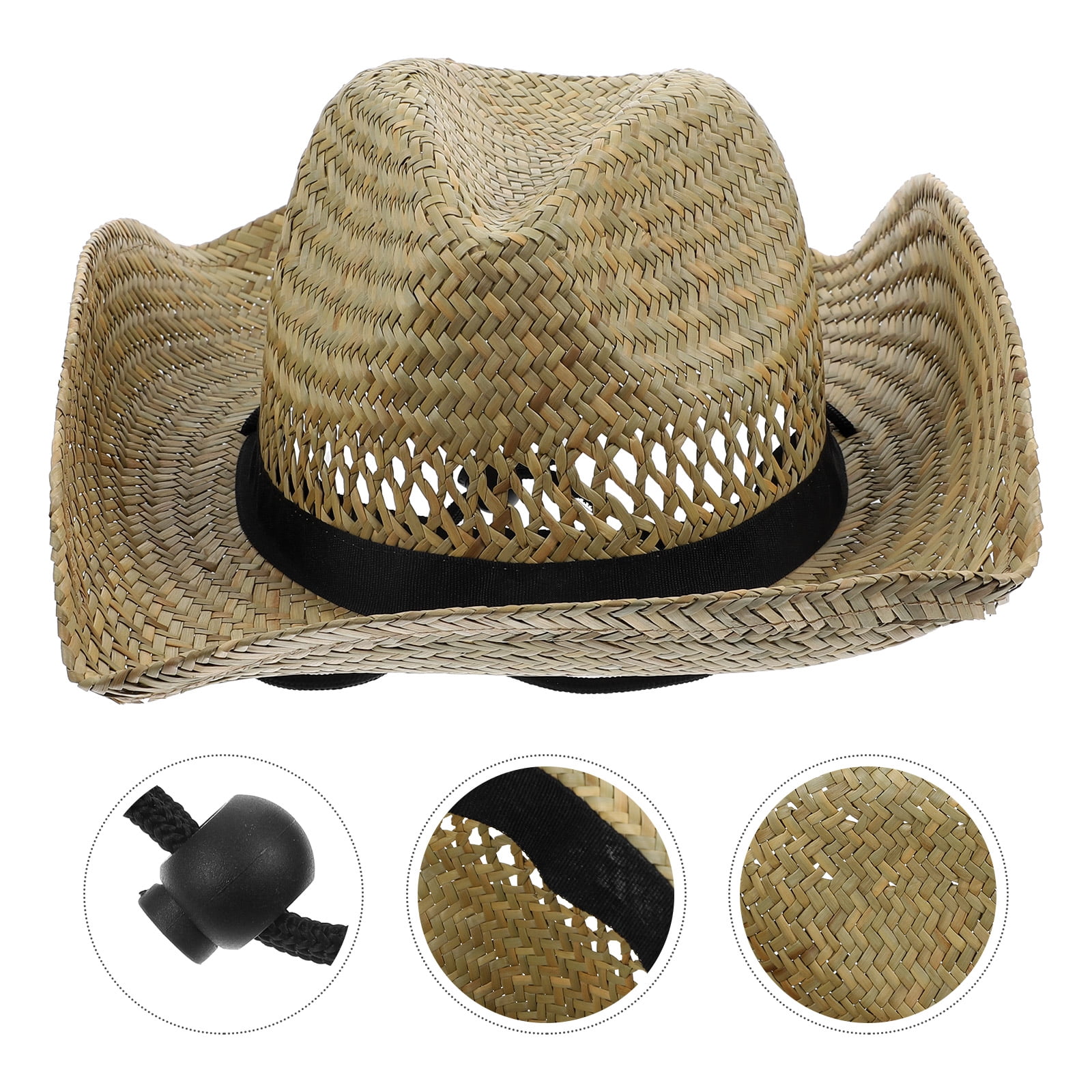 farmer costume Straw Braided Classic Hat Hat Summer Beach Hat Outdoor