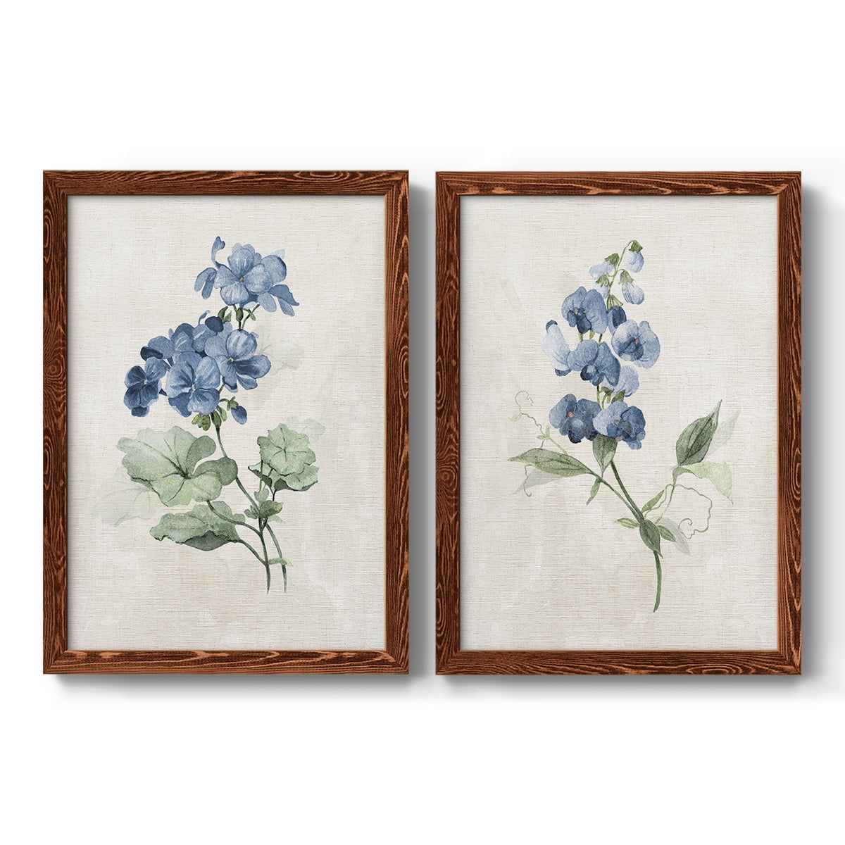 Farmhouse Periwinkle I - Premium Framed Canvas 2 Piece Set - Ready to Hang