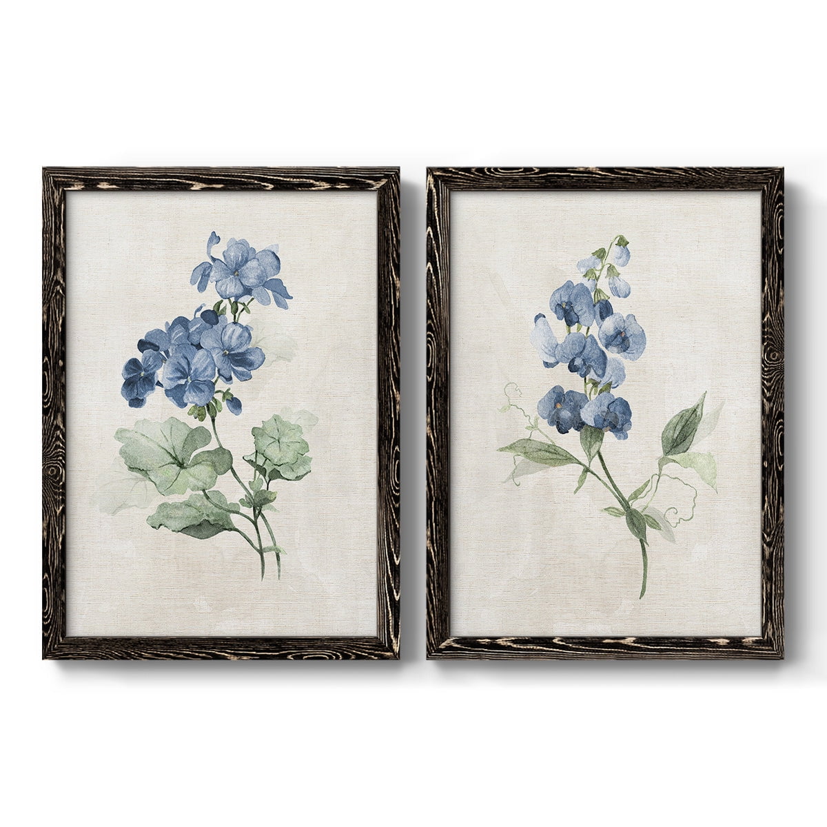 Farmhouse Periwinkle I - Premium Framed Canvas 2 Piece Set - Ready to Hang