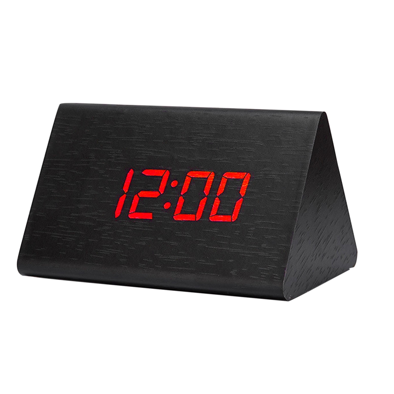 farmhouse wall clock For classrooms clock for bedroom Time Alarm Clock Modern Wooden Digital
